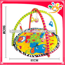 Обучающий мягкий коврик для младенцев с детской игровой коврик с подвесными игрушками